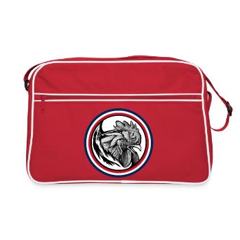 FREEBEAST COQ Bleu Blanc & Rouge - Sac Retro - rouge/blanc - Devant