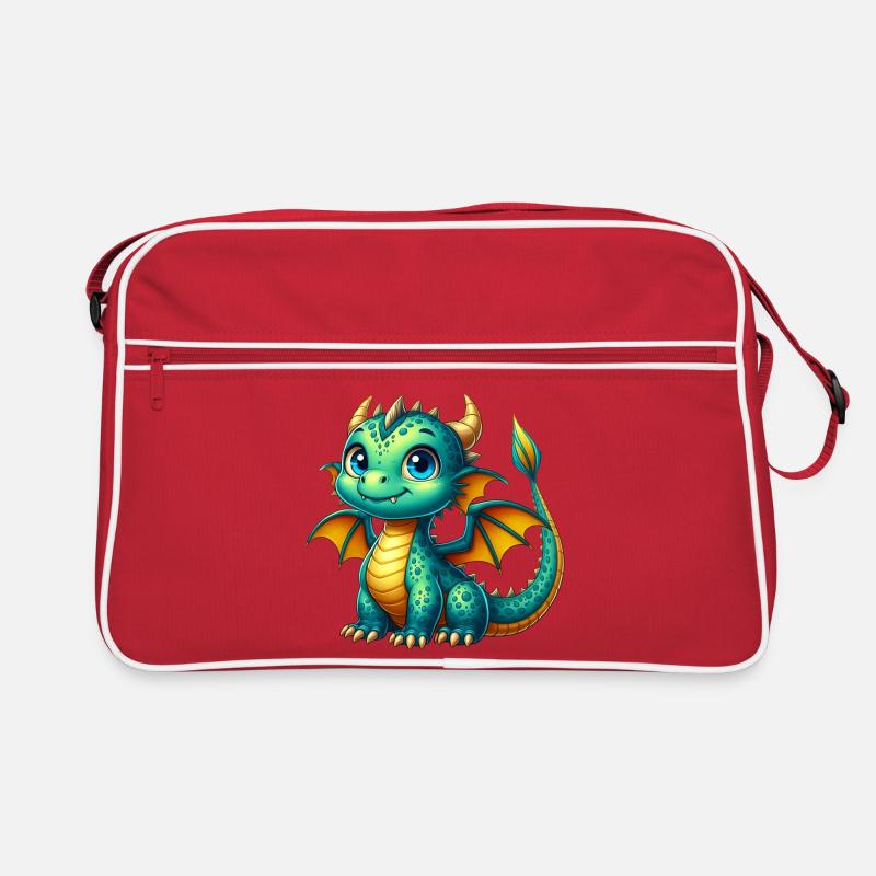 Dragon - Sac Retro - rouge/blanc