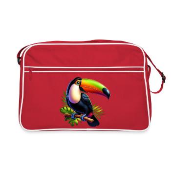 Toucan - Retro Bag - red/white - Front