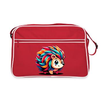Igel - Retro Tasche - Rot/Weiß - Vorne