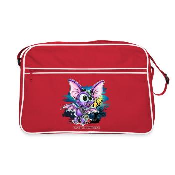 L’ombre de la nuit - Sac Retro - rouge/blanc - Devant