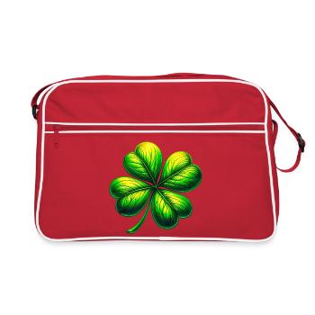 Trèfle à quatre feuilles - Sac Retro - rouge/blanc - Devant