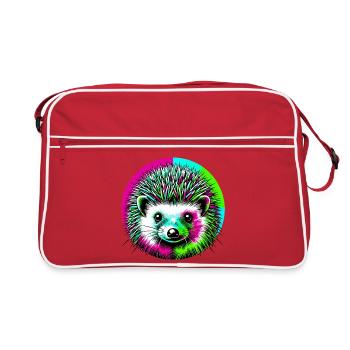 Hedgehog - Retro Bag - red/white - Front