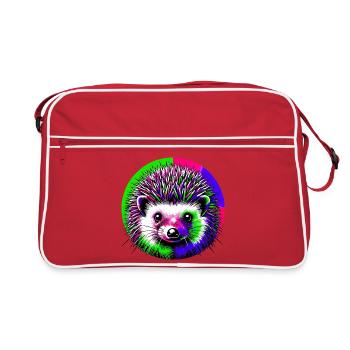 Igel - Retro Tasche - Rot/Weiß - Vorne