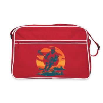 Graphiques de joueur de crosse - Sac Retro - rouge/blanc - Devant