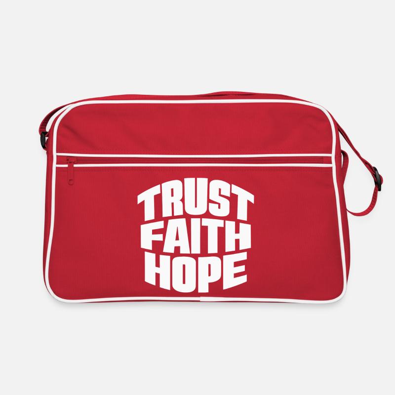 Vertrauen Glaube Hoffnung Retro Tasche