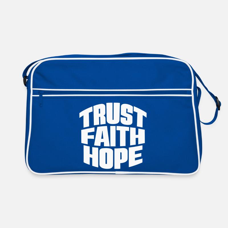 Vertrauen Glaube Hoffnung Retro Tasche