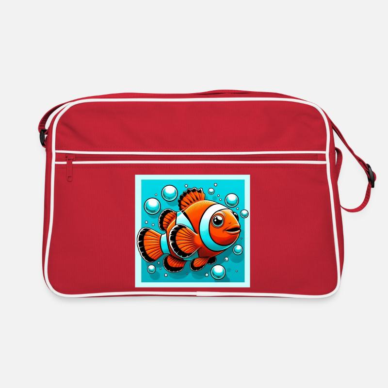 Clownfisch Retro Tasche