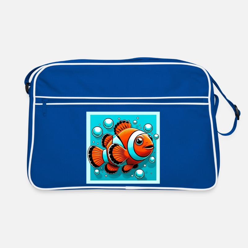 Clownfisch Retro Tasche
