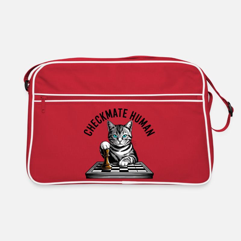 Chat Checkmate Drôle Echecs Design Sac Retro