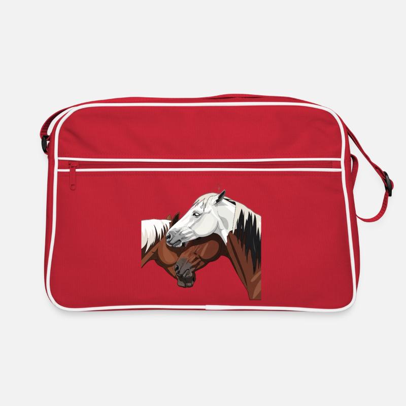 Impression de cheval élégant Sac Retro