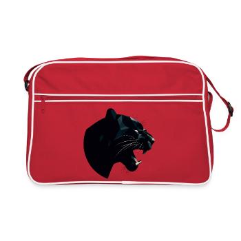 Panthère noire - Sac Retro - rouge/blanc - Devant