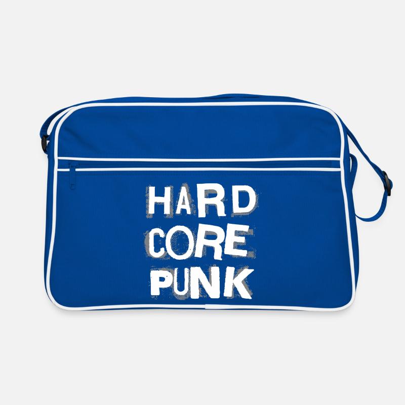 Hardcore Punk Stencil Text Retro Bag