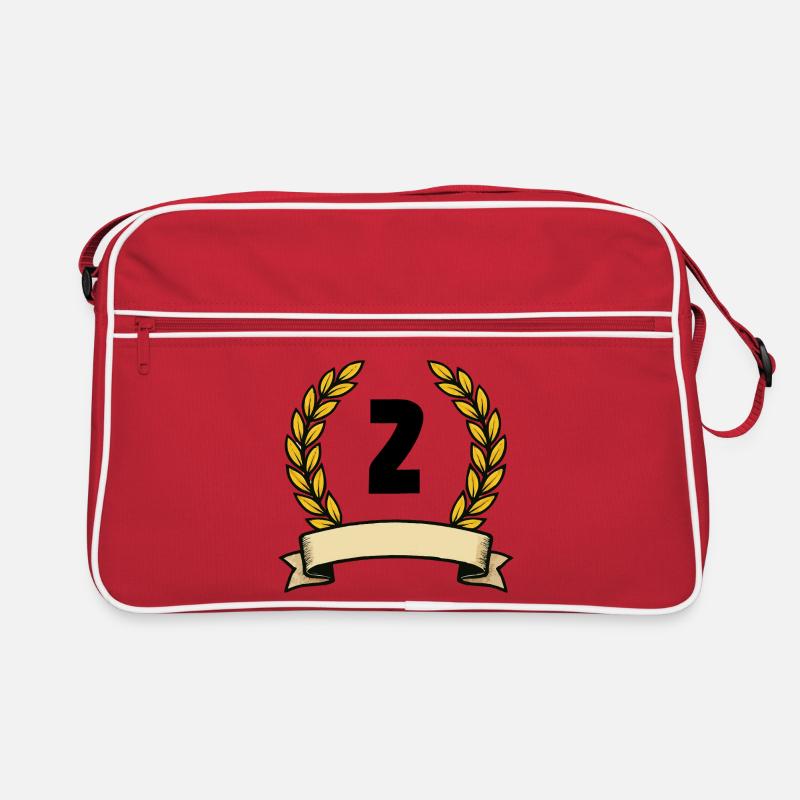 Lorbeerkranz Emblem Banner 2 Retro Tasche