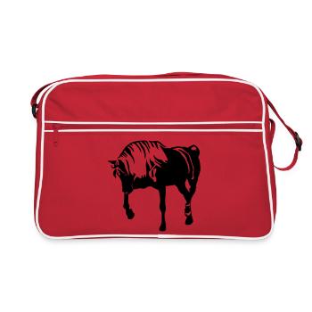 Cheval - Sac Retro - rouge/blanc - Devant