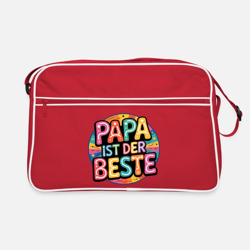 Papa ist der Beste Retro Tasche