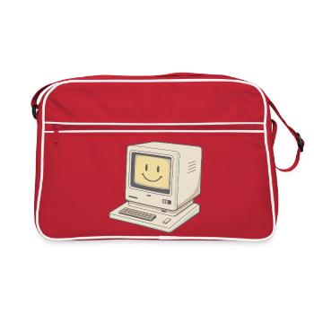 PC Retro Vintage Smile - Retro Bag - red/white - Front