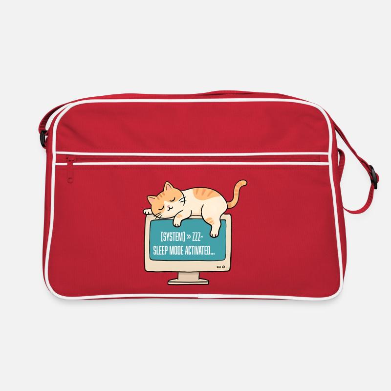 Chat geek en veille système Sac Retro