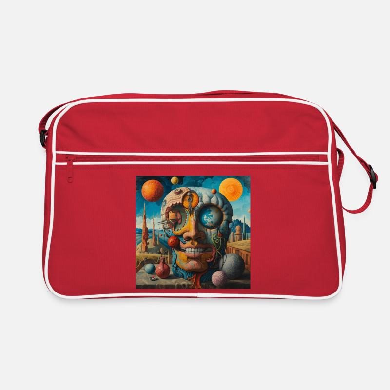 Surreal Planets-Skull Retro Bag