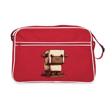 Look rétro de Pixel Sheep - Sac Retro - rouge/blanc - Devant