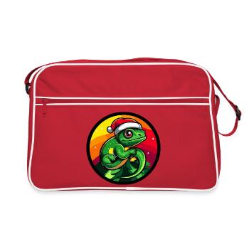Noël du Père Noël Grenouille - Sac Retro - rouge/blanc - Devant