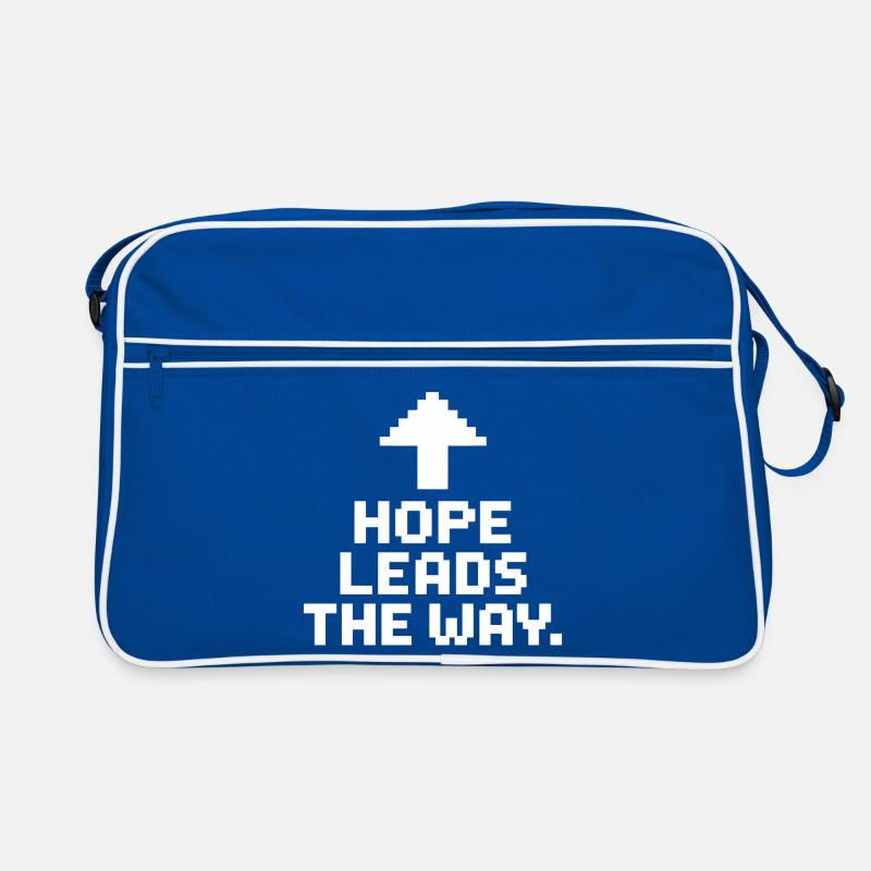 Hoffnung weist den Weg. Retro Tasche