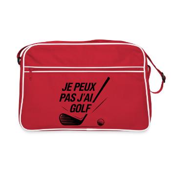 Je_peux_pas_j-ai_Golf - Retro Bag - red/white - Front