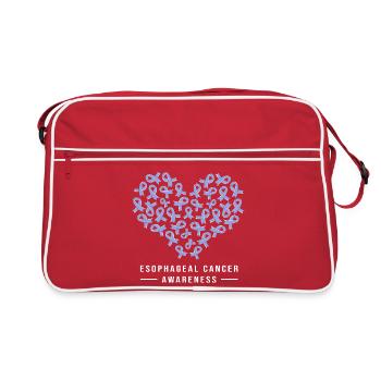 Cancer Esophagus Chemo Cancer Survivor - Retro Bag - red/white - Front