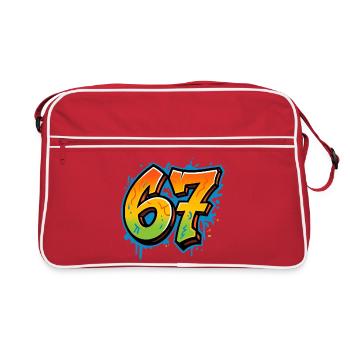 Six Seven Graffity - Retro Bag - red/white - Front