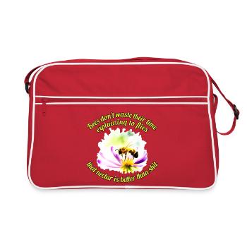 Abeilles et mouches - Sac Retro - rouge/blanc - Devant