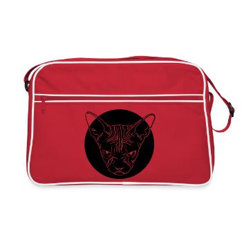 Sphinx Head - Retro Bag - red/white - Front
