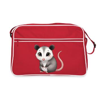 Cute Star Rat - Retro Bag - red/white - Front