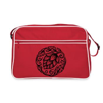 Hops Symbol Brewery - Retro Bag - red/white - Front