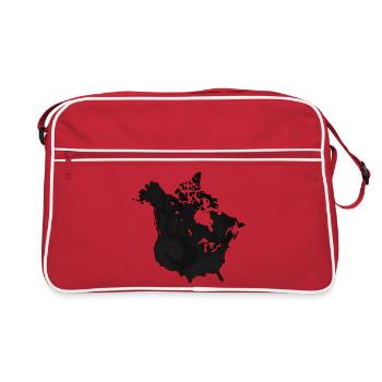 USA Canada Fusion North America Friendship - Retro Bag - red/white - Front