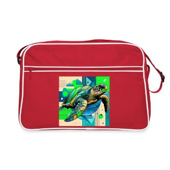 tortue - Sac Retro - rouge/blanc - Devant