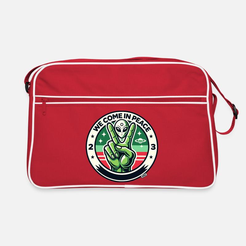Insigne de Paix Extraterrestre Sac Retro