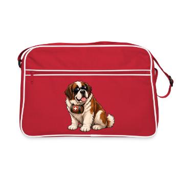 Saint-bernard - Sac Retro - rouge/blanc - Devant