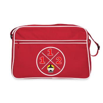 112- District logo - Fire brigade - Retro Bag - red/white - Front
