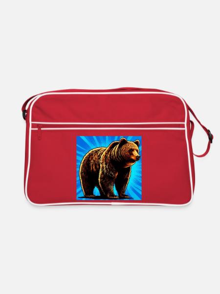 ours - Sac Retro - rouge/blanc - Devant