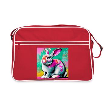 lapin - Sac Retro - rouge/blanc - Devant