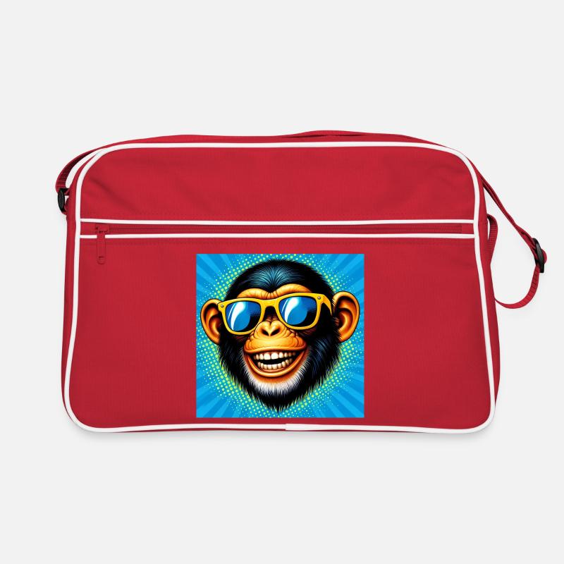 Schimpansen-Affe Retro Tasche