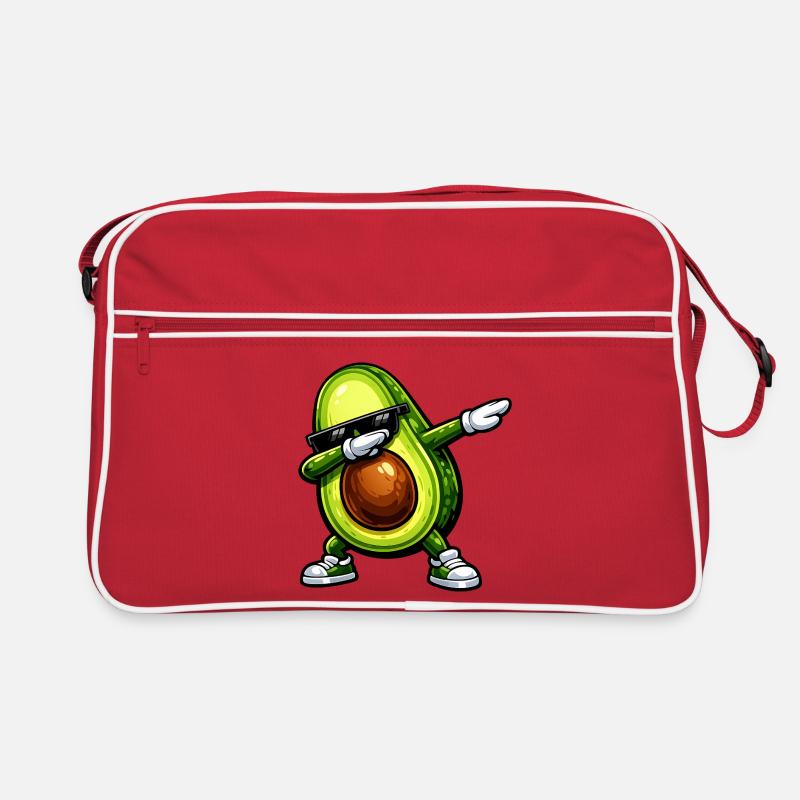 Dabbing Avocado Retro Tasche
