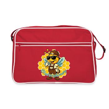 Dintershoney - Retro Tasche - Rot/Weiß - Vorne