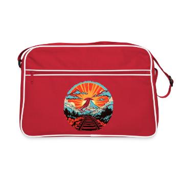 Look de bande dessinée ferroviaire - Sac Retro - rouge/blanc - Devant