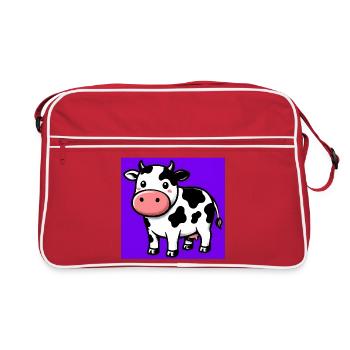 vache - Sac Retro - rouge/blanc - Devant