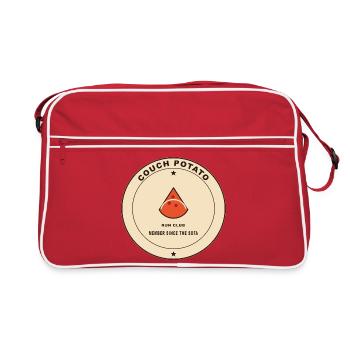 Couch Potato Run Club Logo - Sac Retro - rouge/blanc - Devant