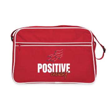 Positive Energy T-shirt – Modern Style & Motivati - Retro Bag - red/white - Front