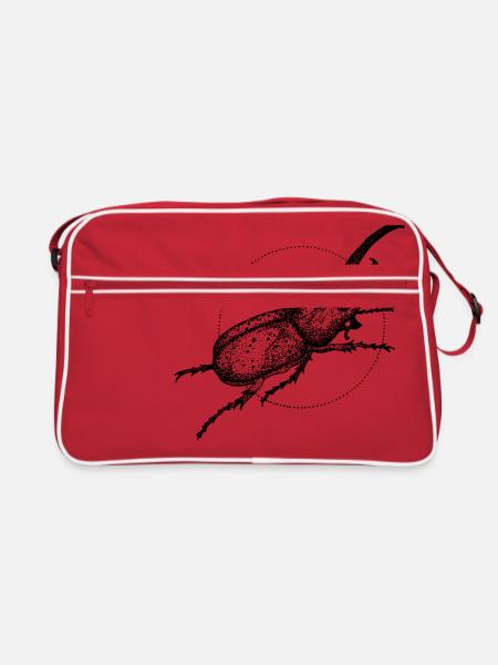 Wurm - Retro Tasche - Rot/Weiß - Vorne