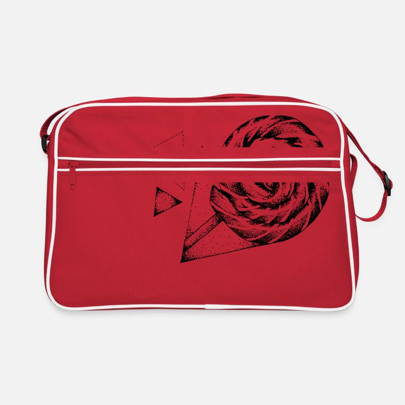 Lutscher - Retro Tasche - Rot/Weiß