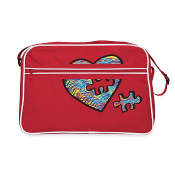 A Matter of the Heart I A Heart for Eva I Undine Syndrome - Retro Bag - red/white - Front